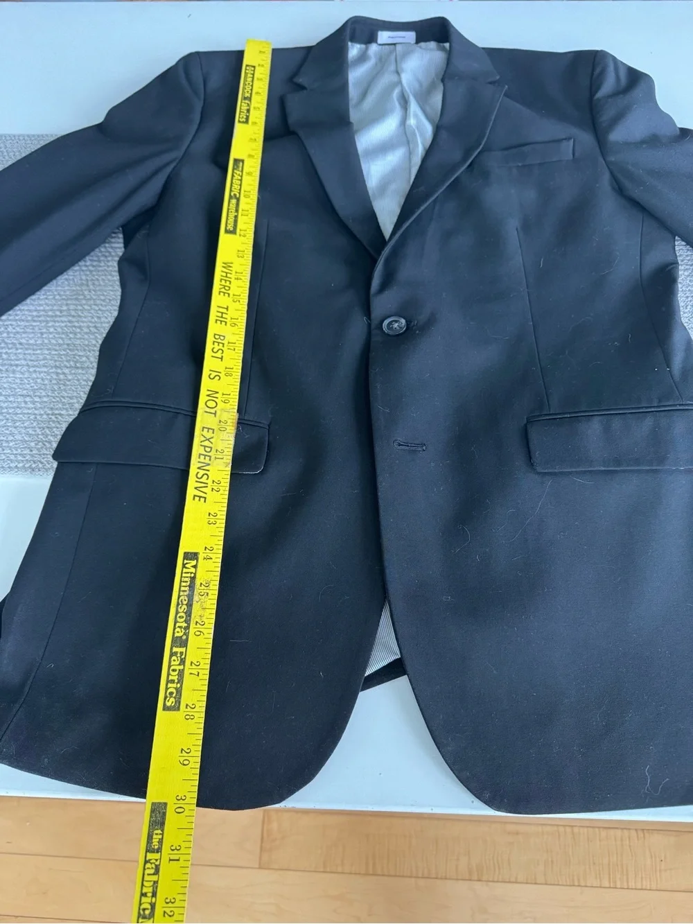 JF j.ferrar Black Single-Breasted Slim Fit Sport Coat Suit Jacket